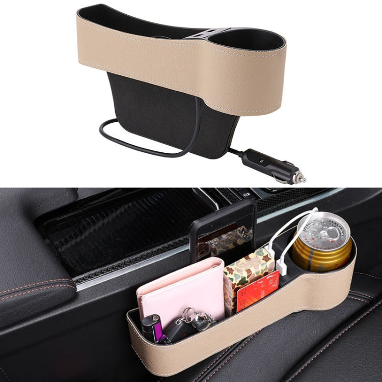 Console portaoggetti laterale per sedile auto in pelle PU