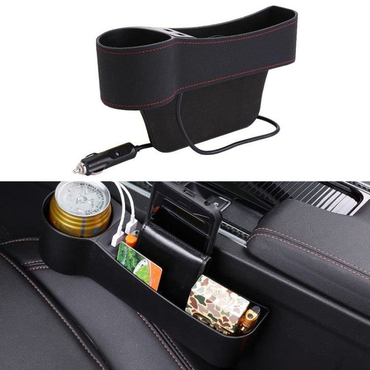 Console portaoggetti laterale per sedile auto in pelle PU