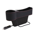 Console portaoggetti laterale per sedile auto in pelle PU
