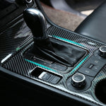 Adesivo decorativo per pannello di posizione del cambio in fibra di carbonio per auto per Volkswagen Touareg, Gear Position Panel