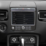 Adesivo decorativo per pannello di navigazione in fibra di carbonio per auto per Volkswagen Touareg, Navigation Panel