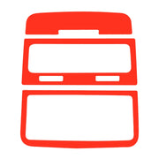 Adesivo decorativo per presa d'aria posteriore in fibra di carbonio per auto da 3 pezzi per Volkswagen Touareg, Rear Air Outlet