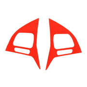 Adesivo decorativo per pulsanti del volante in fibra di carbonio per auto da 2 pezzi per Volkswagen Touareg, Steering Wheel Button