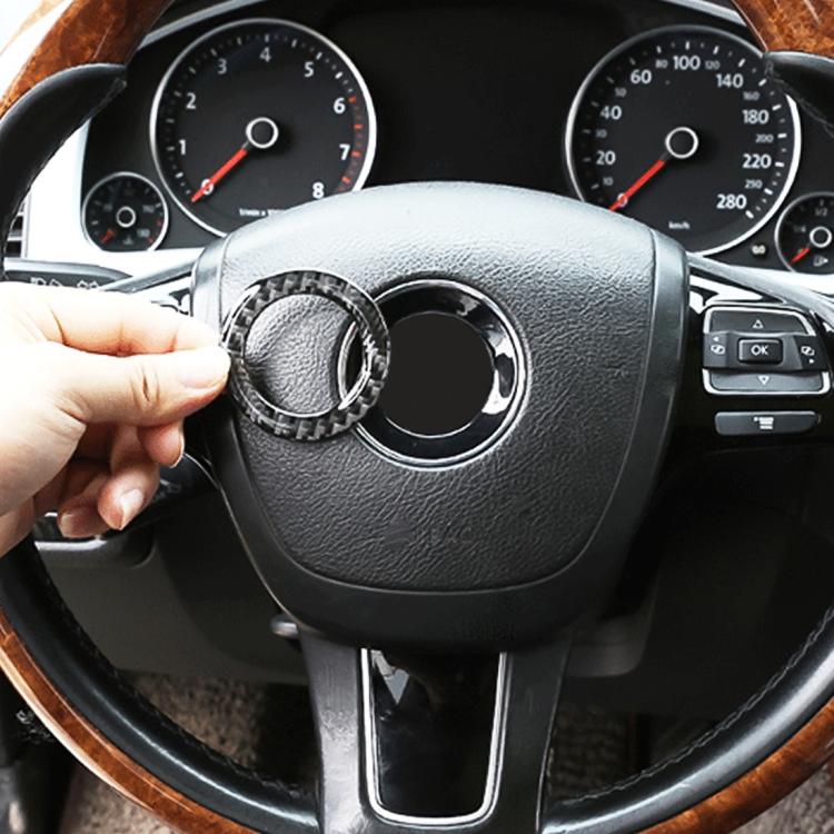 Adesivo decorativo volante in fibra di carbonio per VW Touareg