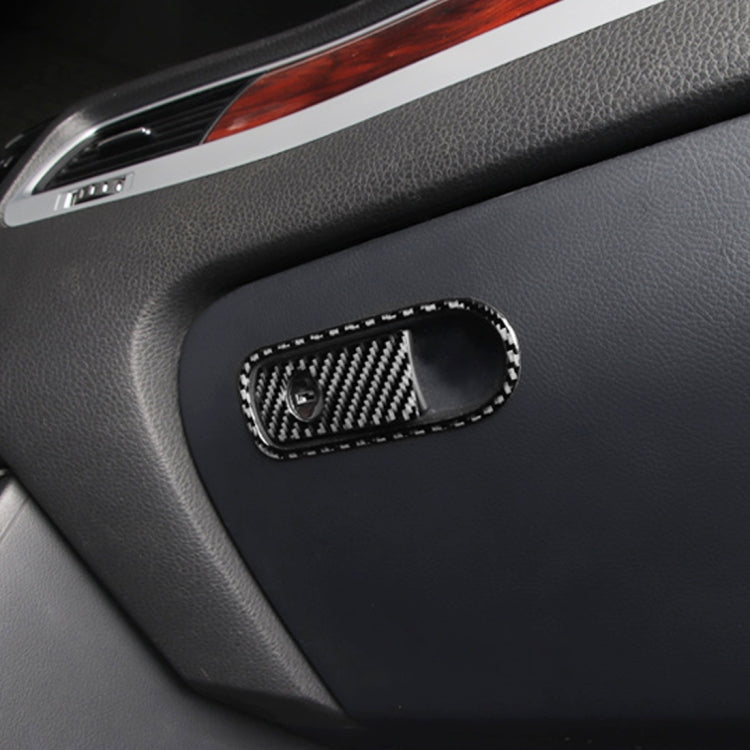 Adesivo decorativo per interruttore box bracciolo sedile passeggero anteriore in fibra di carbonio per auto per Volkswagen Touareg, Front Passenger Seat Armrest Box Switch