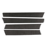 Adesivo decorativo per pannello porta in fibra di carbonio da 4 pezzi per Volkswagen Touareg, Door Panel