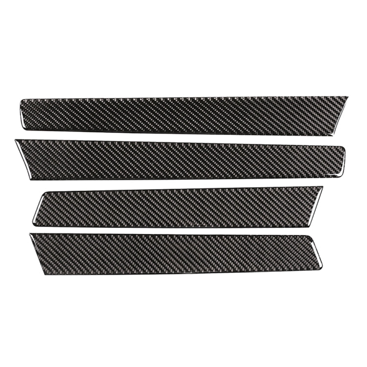 Adesivo decorativo per pannello porta in fibra di carbonio da 4 pezzi per Volkswagen Touareg, Door Panel