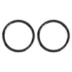 2 adesivi decorativi per presa d'aria per pannello strumenti in fibra di carbonio per auto per Volkswagen Touareg, Instrument Panel Air Outlet