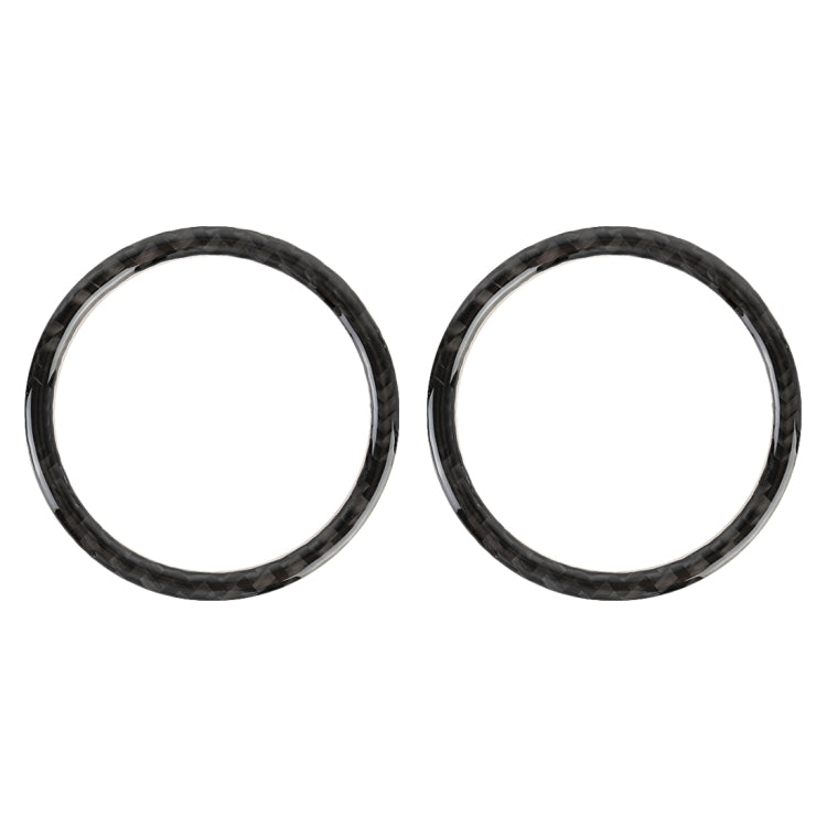 2 adesivi decorativi per presa d'aria per pannello strumenti in fibra di carbonio per auto per Volkswagen Touareg, Instrument Panel Air Outlet