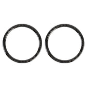 2 adesivi decorativi per presa d'aria per pannello strumenti in fibra di carbonio per auto per Volkswagen Touareg, Instrument Panel Air Outlet