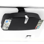 Custodia multifunzionale per occhiali da auto con slot carte