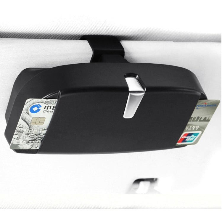 Custodia multifunzionale per occhiali da auto con slot carte