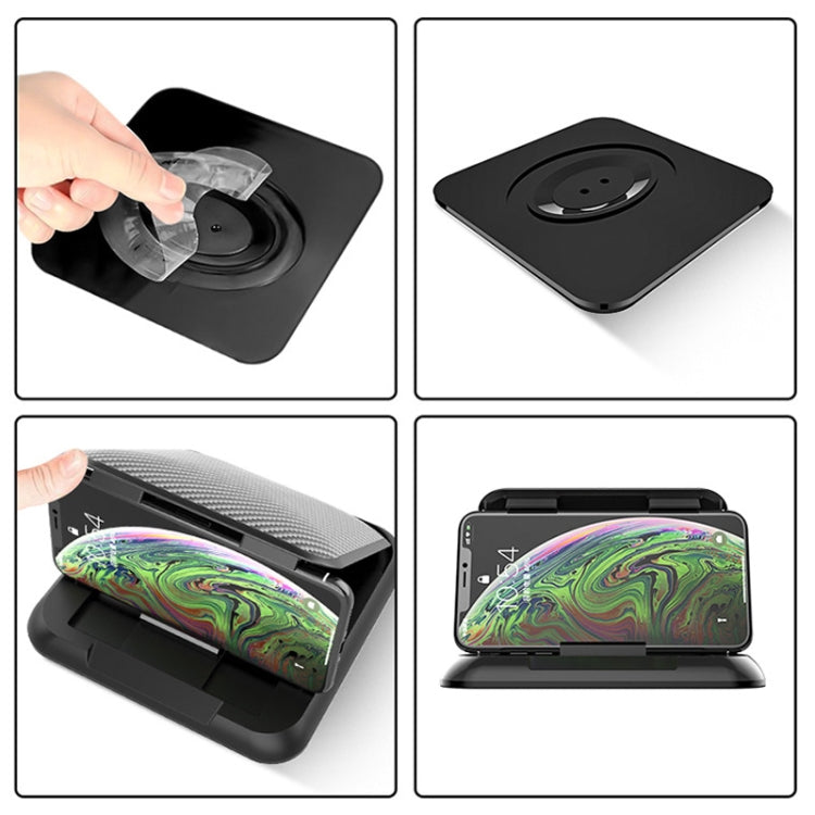 Supporto per cellulare in silicone con struttura in fibra di carbonio per auto per cellulare da 3,5-6,8 pollici, Phone Holder for 3.5-6.8 inches Cellphone