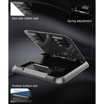 Supporto per cellulare in silicone con struttura in fibra di carbonio per auto per cellulare da 3,5-6,8 pollici, Phone Holder for 3.5-6.8 inches Cellphone