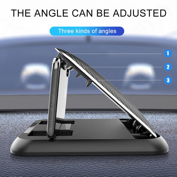 Supporto per cellulare in silicone con struttura in fibra di carbonio per auto per cellulare da 3,5-6,8 pollici, Phone Holder for 3.5-6.8 inches Cellphone