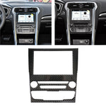 Adesivo decorativo per pannello di controllo centrale in fibra di carbonio per auto per Ford New Mondeo, Central Control Panel