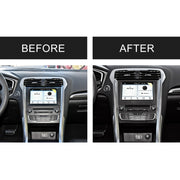 Adesivo decorativo per pannello di controllo centrale in fibra di carbonio per auto per Ford New Mondeo, Central Control Panel