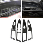 6 adesivi decorativi per pannello alzacristalli in fibra di carbonio per auto per Ford New Mondeo, Fiber Window Lift