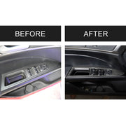 6 adesivi decorativi per pannello alzacristalli in fibra di carbonio per auto per Ford New Mondeo, Fiber Window Lift