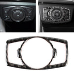 Adesivo decorativo per telaio di regolazione fari in fibra di carbonio per auto per Ford New Mondeo, Headlight Adjustment Frame