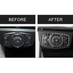 Adesivo decorativo per telaio di regolazione fari in fibra di carbonio per auto per Ford New Mondeo, Headlight Adjustment Frame
