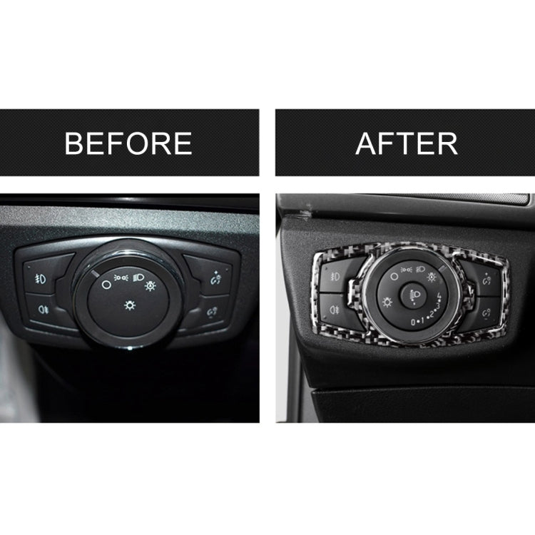 Adesivo decorativo per telaio di regolazione fari in fibra di carbonio per auto per Ford New Mondeo, Headlight Adjustment Frame