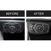 Adesivo decorativo per telaio di regolazione fari in fibra di carbonio per auto per Ford New Mondeo, Headlight Adjustment Frame
