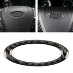 Adesivo decorativo per telaio del volante in fibra di carbonio per auto per Ford New Mondeo 2013-2019, Steering Wheel Frame