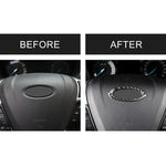 Adesivo decorativo per telaio del volante in fibra di carbonio per auto per Ford New Mondeo 2013-2019, Steering Wheel Frame
