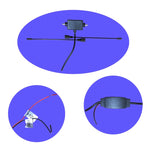Antenna TV con protezione fulmini e corno invisibile