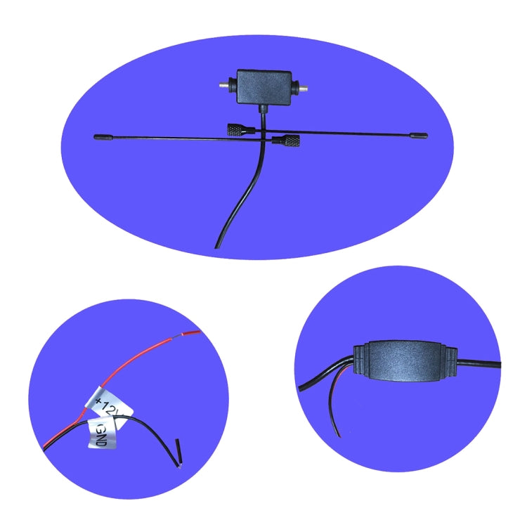 Antenna TV con protezione fulmini e corno invisibile