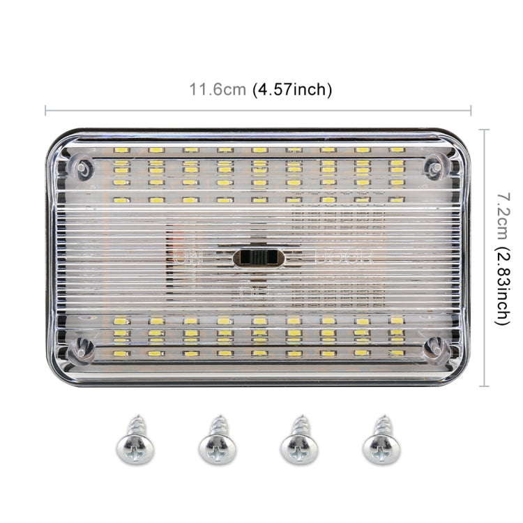 GT-699 DC12V / 2W / 6000K / 120LM SMD-3528 Luce interna per auto, GT-699