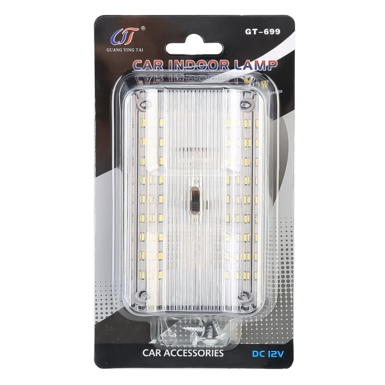GT-699 DC12V / 2W / 6000K / 120LM SMD-3528 Luce interna per auto, GT-699