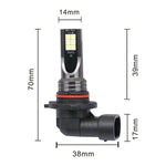Fendinebbia LED 9006 12W 3000K 800LM luce bianca