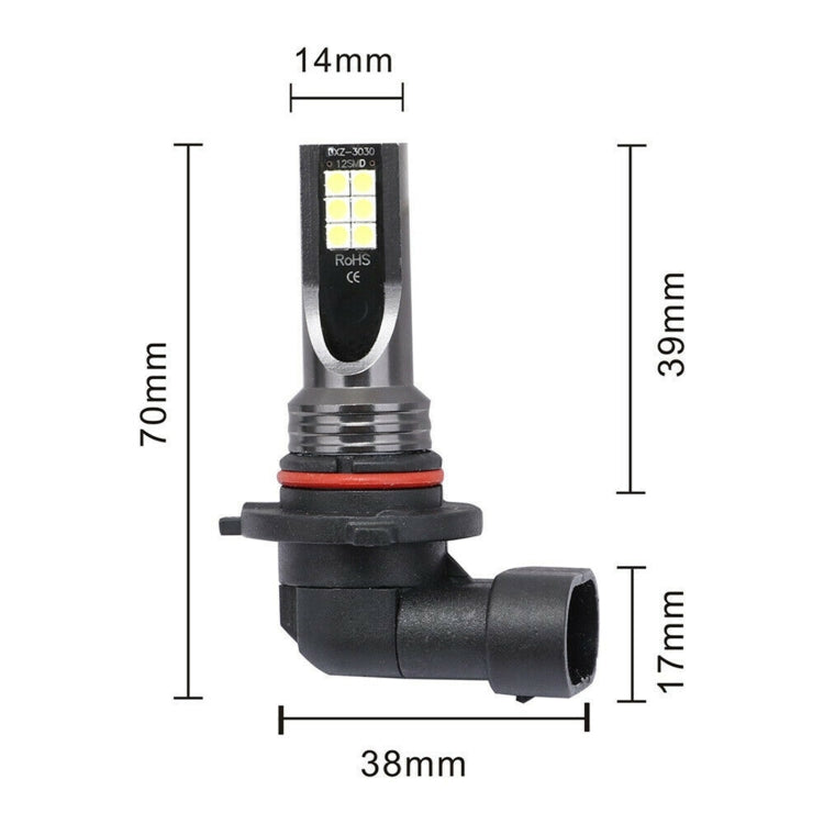 Fendinebbia LED 9006 12W 3000K 800LM luce bianca