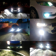 2 PZ 9006 DC12V-24V / 12W / 3000K / 800LM 12LED SMD-3030 Fendinebbia LED per auto, 9006 (White Light), 9006