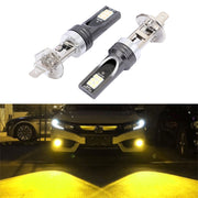 2 PCS H1 DC12V-24V / 12W / 3000K / 800LM 12LED SMD-3030 Fendinebbia LED per auto, H1