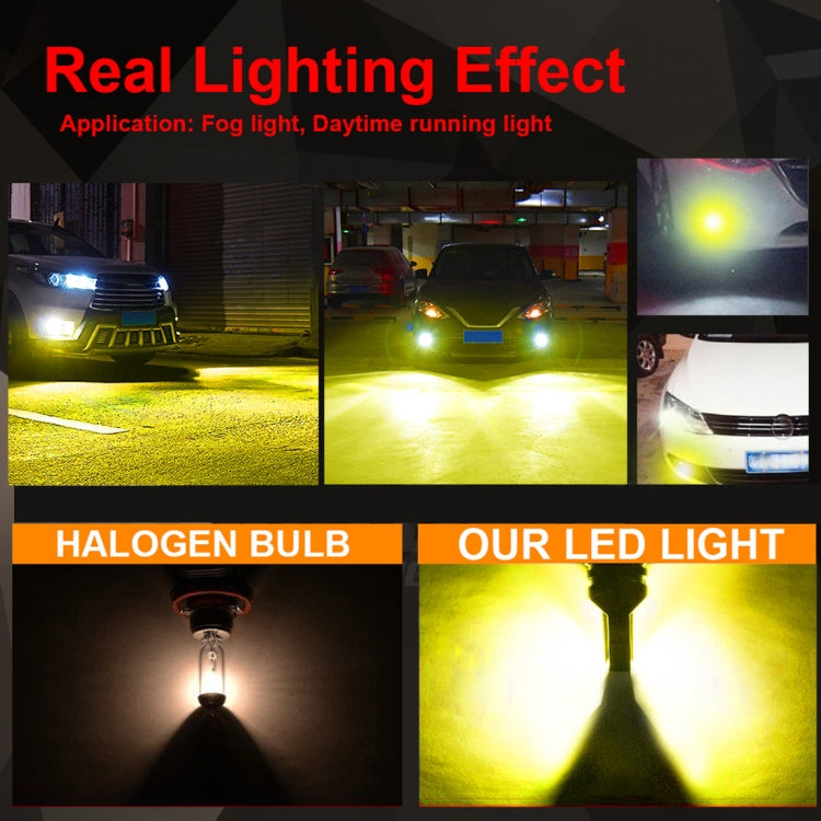 Fendinebbia LED H3 12W 3000K 800LM 12LED SMD-3030 per auto