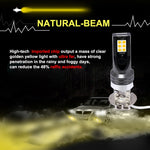 Fendinebbia LED H3 12W 3000K 800LM 12LED SMD-3030 per auto