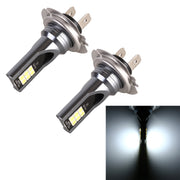 2 PCS H7 DC12V-24V / 12W / 3000K / 800LM 12LED SMD-3030 Fendinebbia LED per auto, H7 (White Light), H7