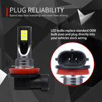 Fendinebbia LED H11/H8 12W 3000K 800LM per auto