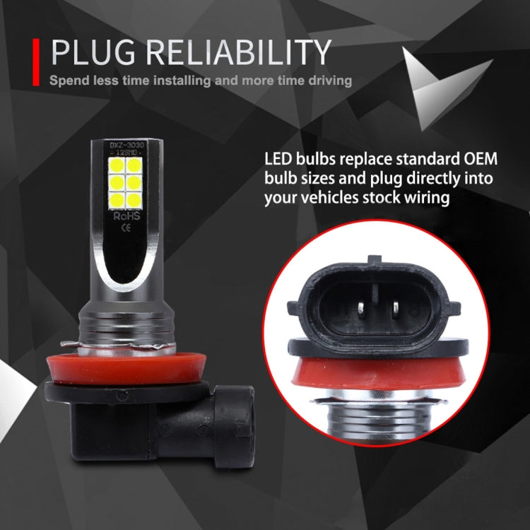 Fendinebbia LED H11/H8 12W 3000K 800LM per auto