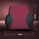 Cuscino lombare auto memory foam traspirante 45x33x15 cm