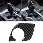 Adesivo decorativo per pannello inferiore della leva del cambio in fibra di carbonio per auto per BMW Serie 5 G38 528Li / 530Li / 540Li 2018, guida a sinistra, Gear Lever Lower