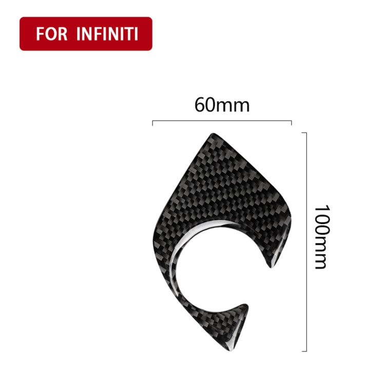 Adesivo decorativo per pannello inferiore della leva del cambio in fibra di carbonio per auto per BMW Serie 5 G38 528Li / 530Li / 540Li 2018, guida a sinistra, Gear Lever Lower