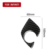 Adesivo decorativo per pannello inferiore della leva del cambio in fibra di carbonio per auto per BMW Serie 5 G38 528Li / 530Li / 540Li 2018, guida a sinistra, Gear Lever Lower