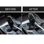 Adesivo decorativo per pannello inferiore della leva del cambio in fibra di carbonio per auto per BMW Serie 5 G38 528Li / 530Li / 540Li 2018, guida a sinistra, Gear Lever Lower