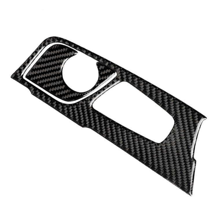 Adesivo decorativo per pannello di posizione del cambio in fibra di carbonio 2 in 1 per BMW Serie 5 G38 528Li / 530Li / 540Li 2018, guida a sinistra, Gear Position