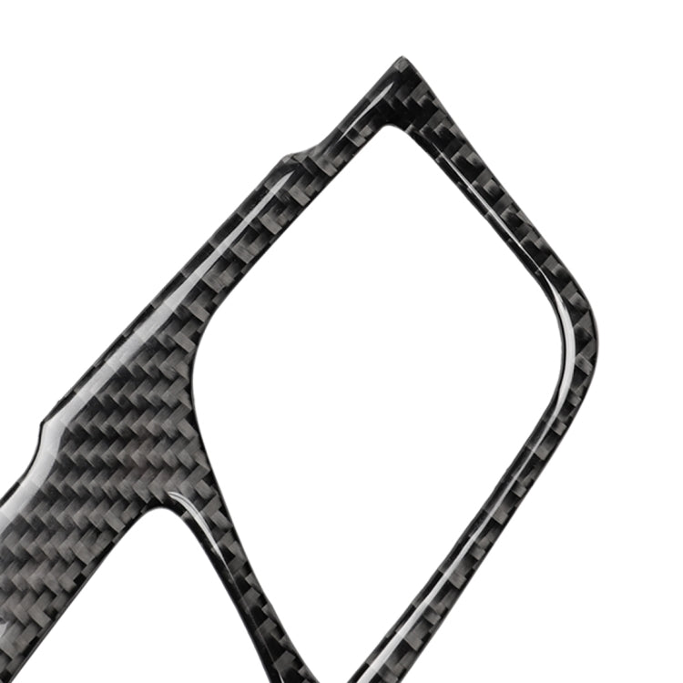 Adesivo decorativo per pannello di posizione del cambio in fibra di carbonio 2 in 1 per BMW Serie 5 G38 528Li / 530Li / 540Li 2018, guida a sinistra, Gear Position