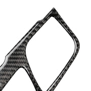 Adesivo decorativo per pannello di posizione del cambio in fibra di carbonio 2 in 1 per BMW Serie 5 G38 528Li / 530Li / 540Li 2018, guida a sinistra, Gear Position